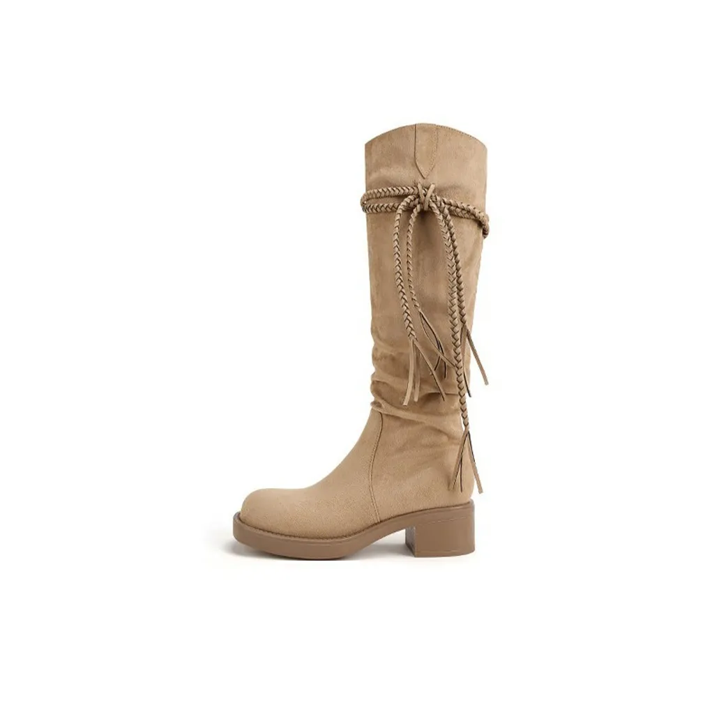 Lanza Высокие сапоги до колена цвет хаки женские