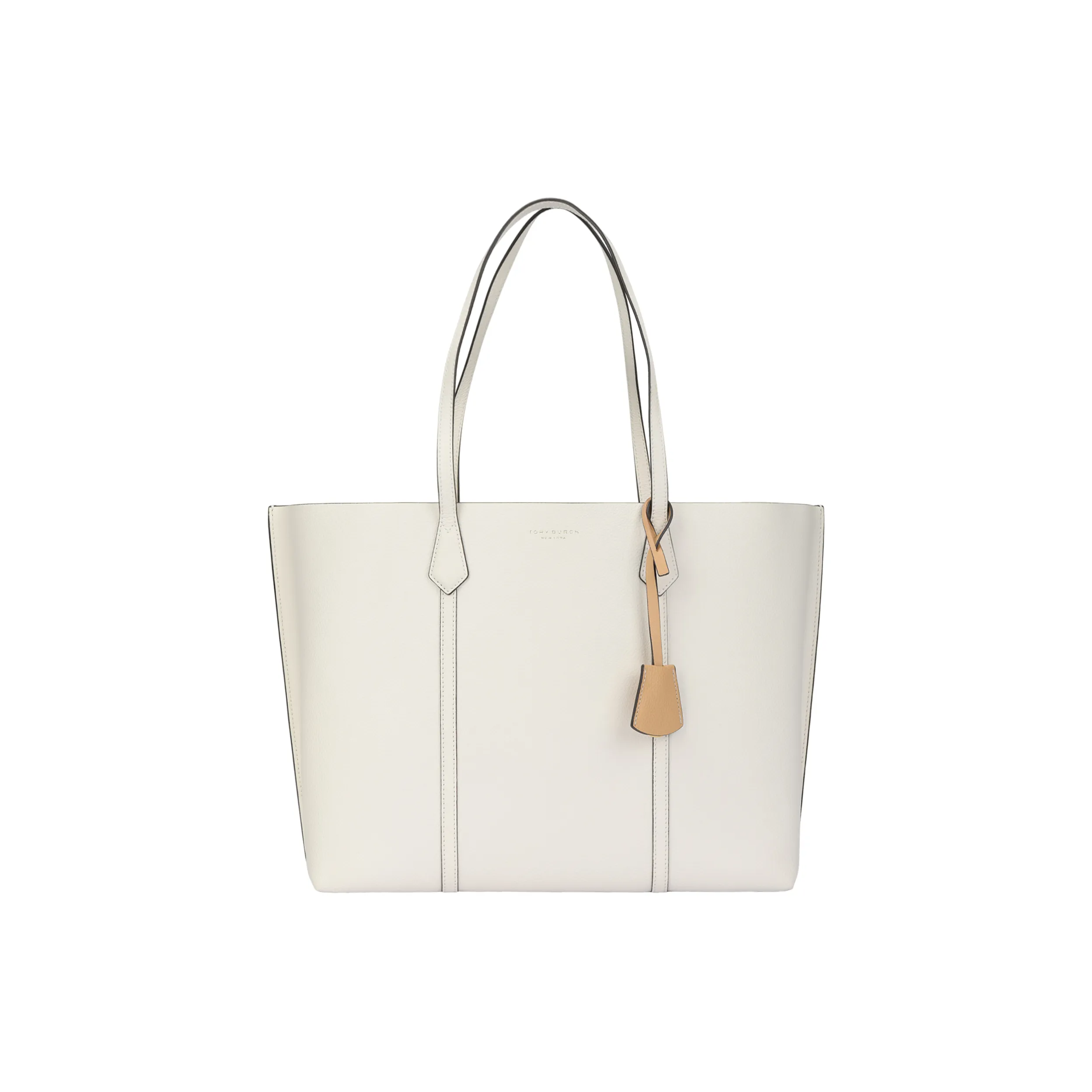 Tory Burch Perry Кожа Тоут Сумка Сумка для покупок Сумка на плечо Сумка женская цвет слоновая кость