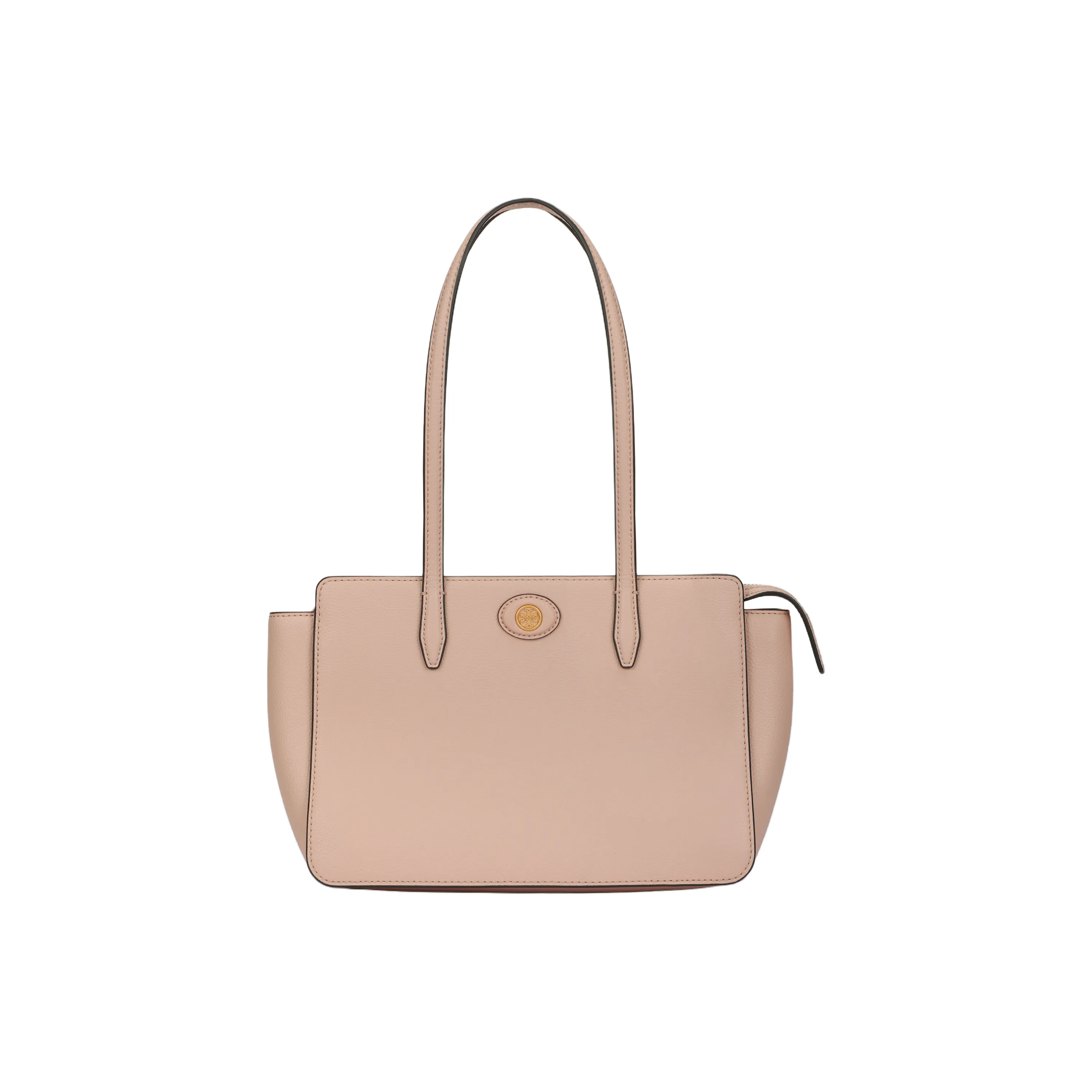TORY BURCH Robinson Leather Tote Bag, Shopping Bag, Handbag, Shoulder Bag Small Size Women's Pink