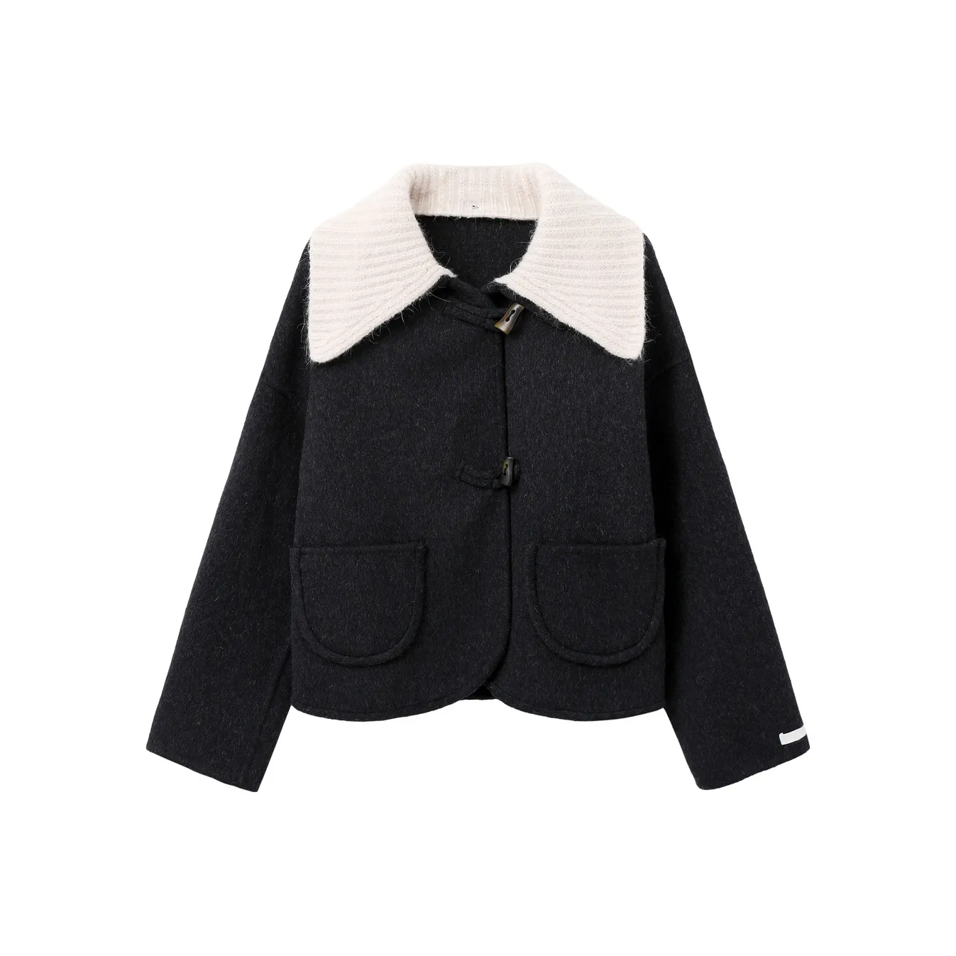 YOUXIANG Черное Женское Пальто