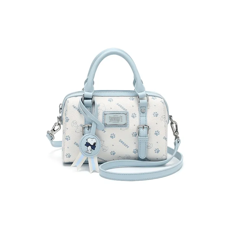 SNOOPY PU (полиуретан) Сумка Стандартная Женская Синяя