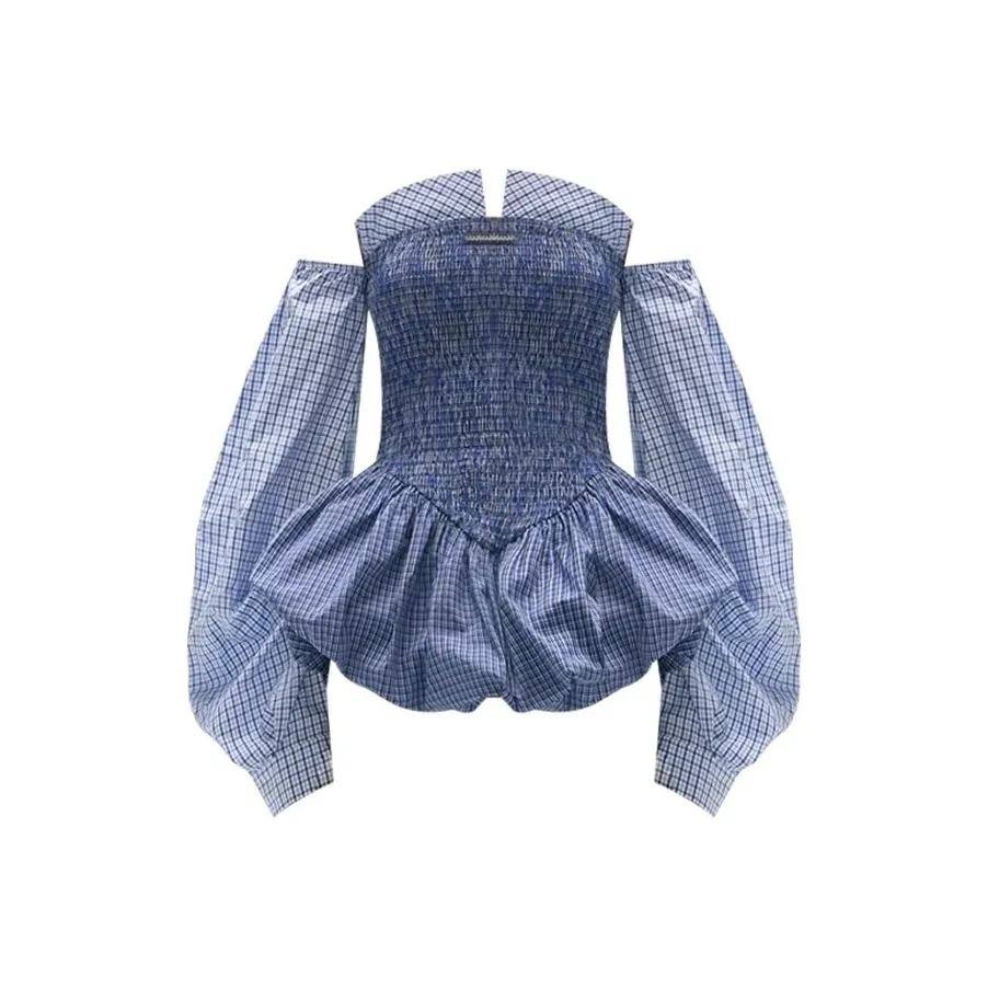 IQC Синий Женские Рубашки