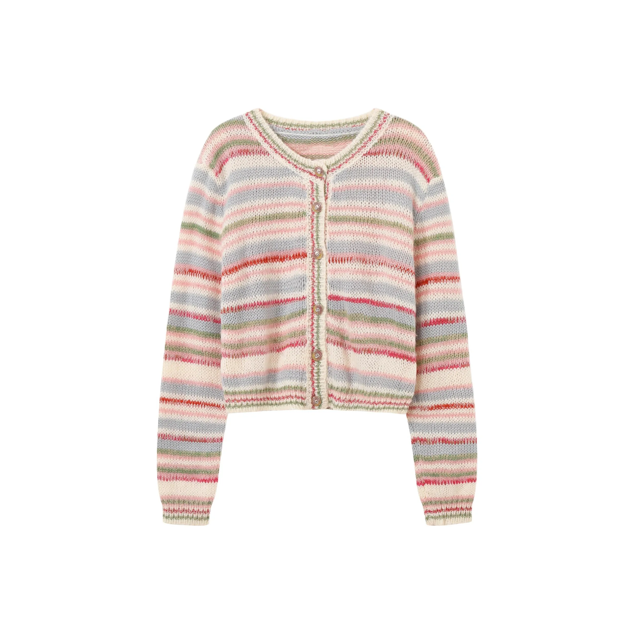 YUTUZI Радужный Полосы Женская Трикотажная