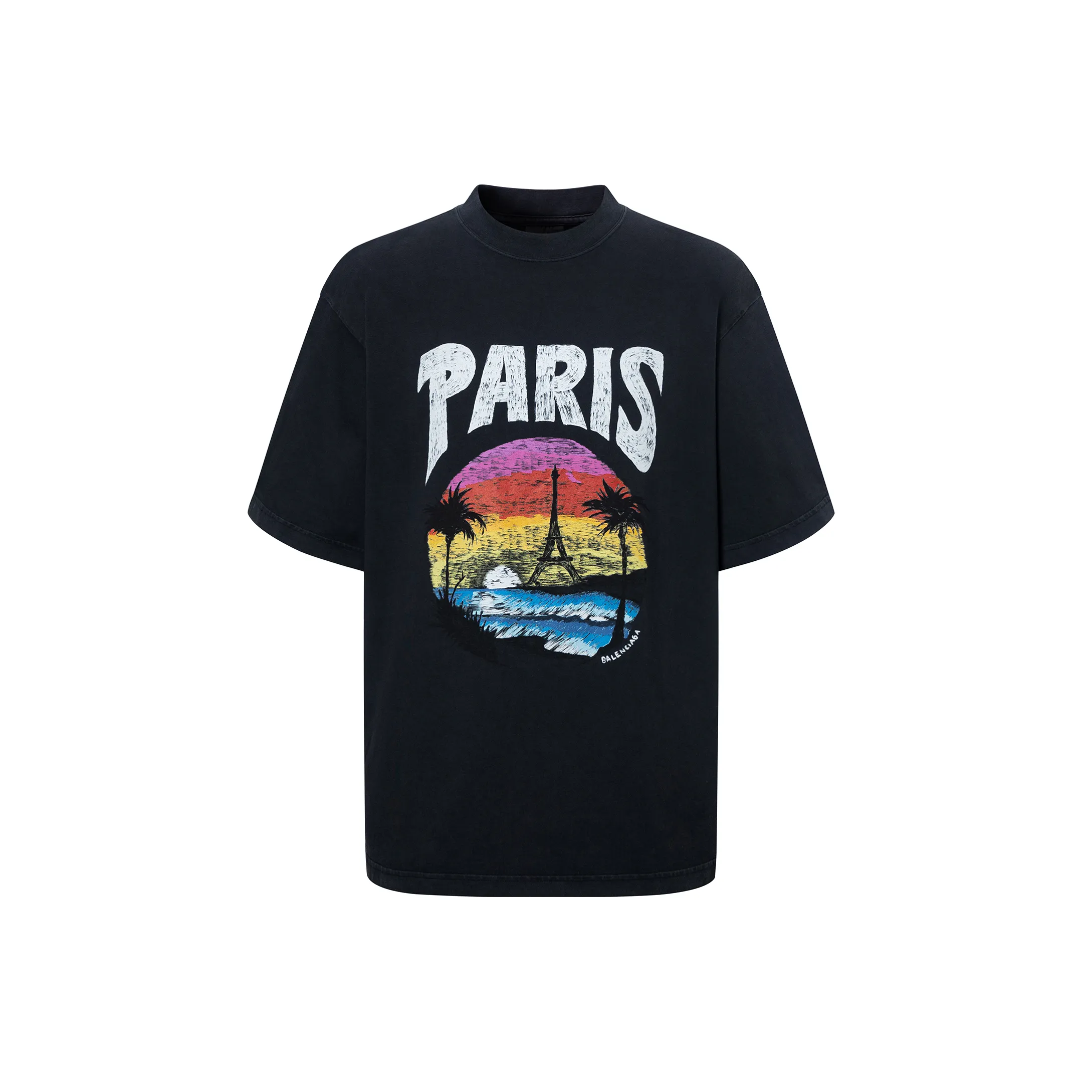 Balenciaga Logo print Cotton T shirt Dress