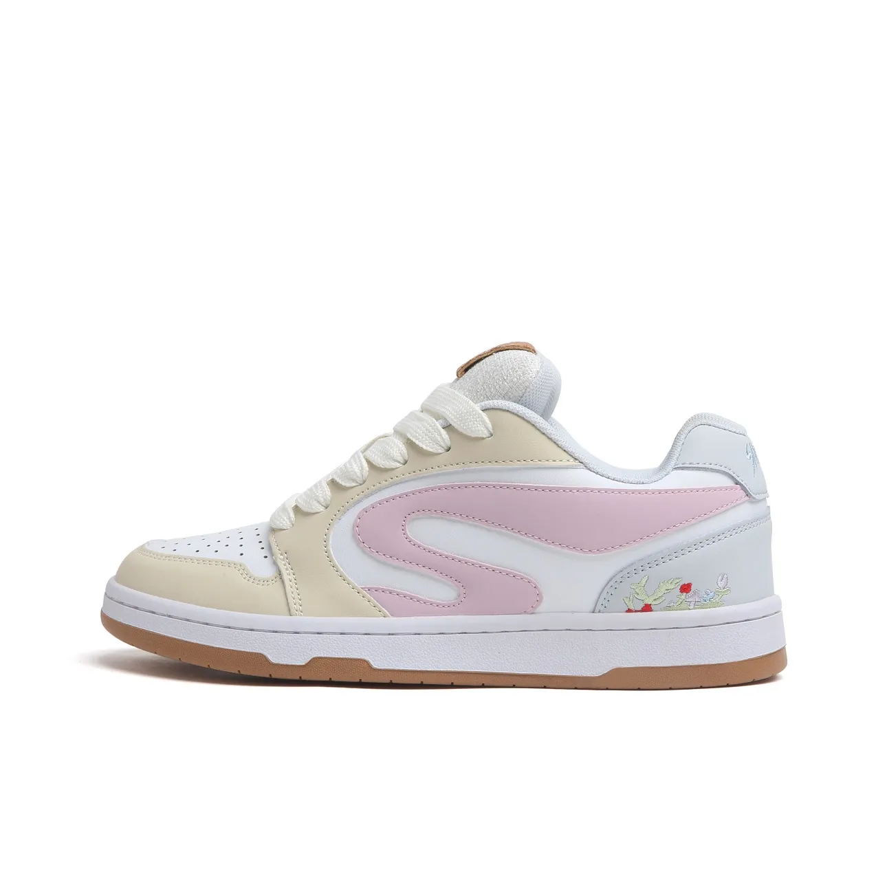 SINPERCO Износостойкий и Легкий Низкий Топ Кроссовки для скейтбординга Женские Белые Желтые Розовые