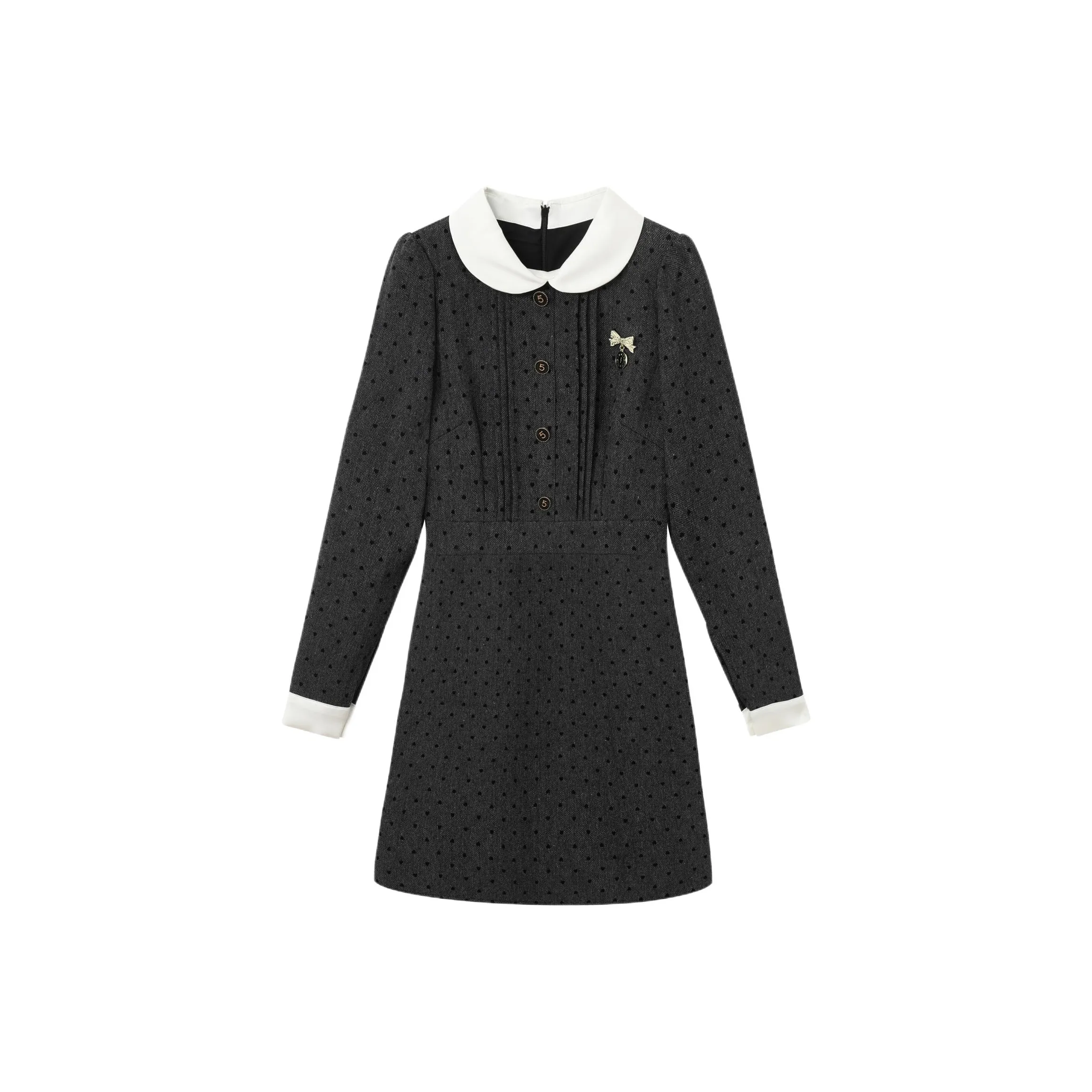 YUTUZI Длинное платье с длинными рукавами женское