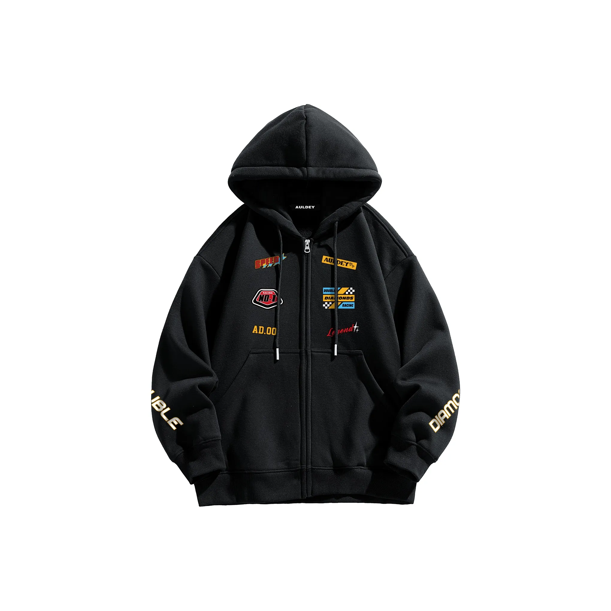 AULDEY Кардиган Флис Лайнер Худи Унисекс