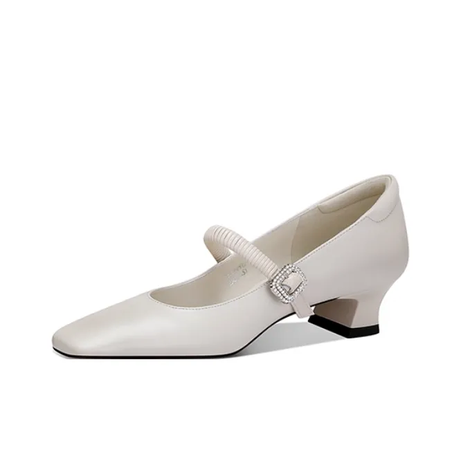 JESSICA SOPHIA Туфли Мэри Джейн с грубым каблуком 3,5 см женские