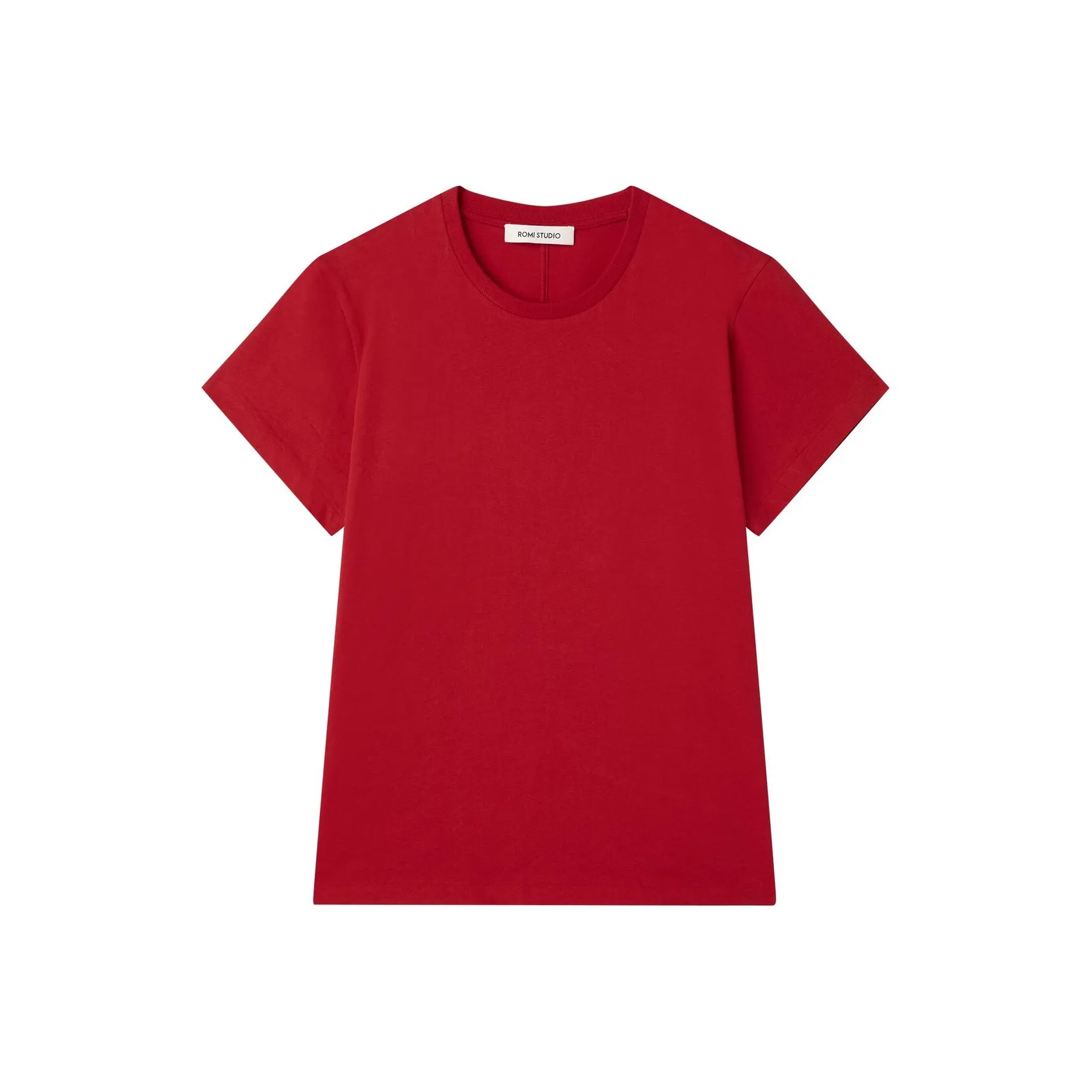 ROMI STUDIO Red Women's T-Shirts ROMI STUDIO Красные Женские Футболки