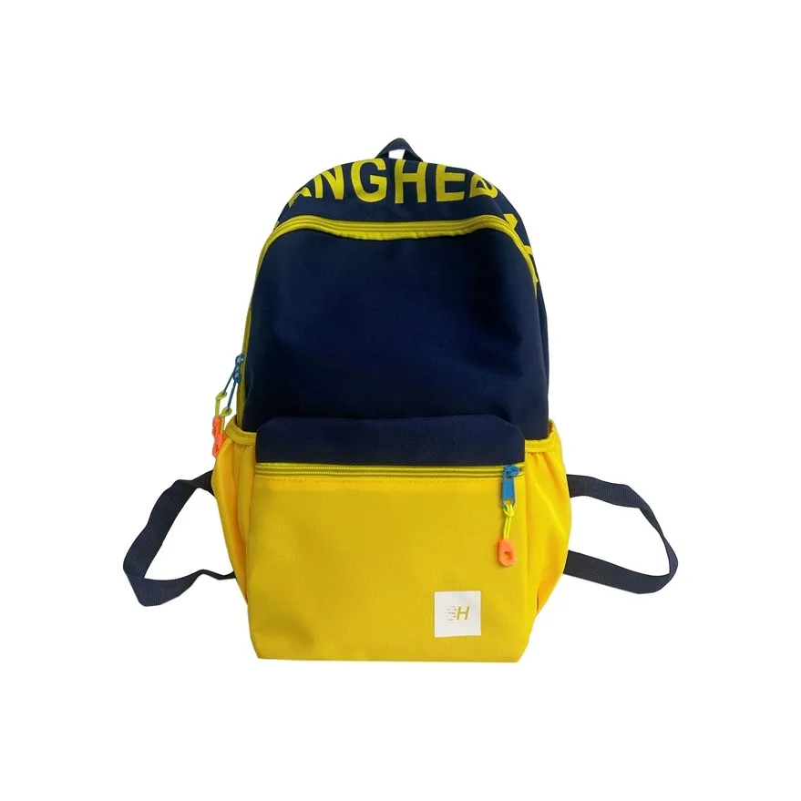 LVYEKE Полиэстер Рюкзак Обычный Школьный возраст Синий Желтый