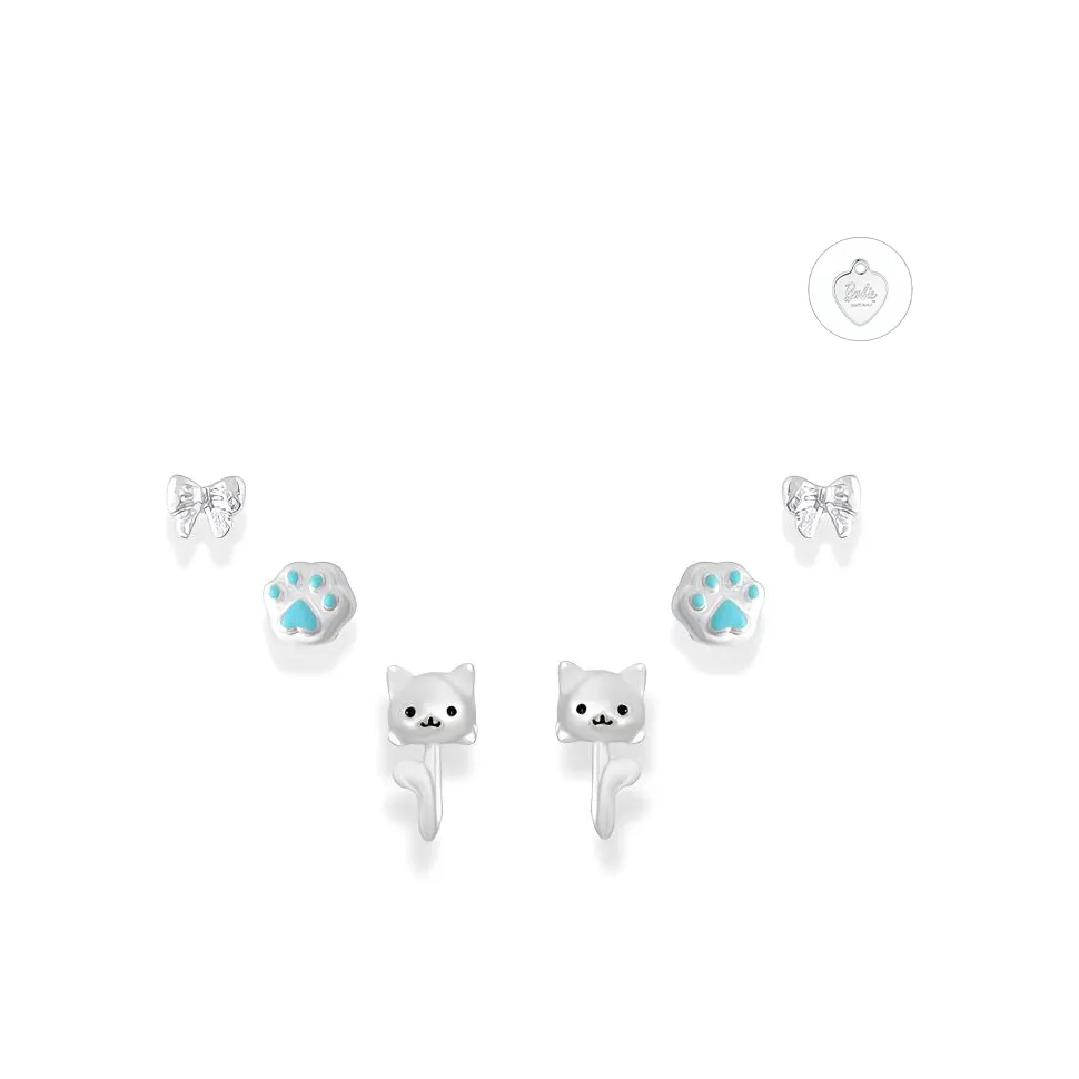 Серьги-гвоздики для ухода за пирсингом уха Barbie женские