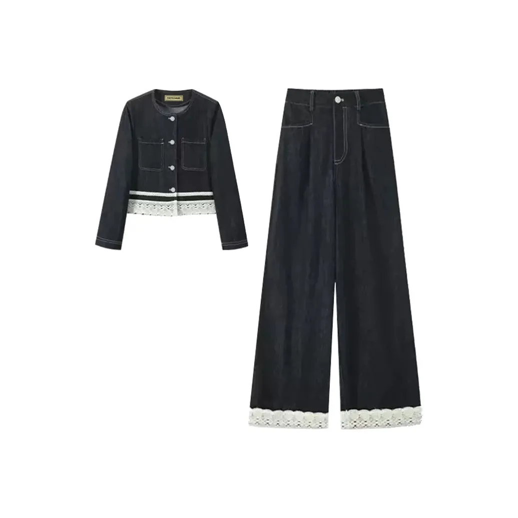 Yvetteclassic Повседневный костюм женский синий