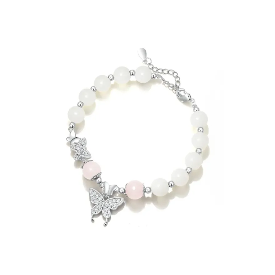 I YOU Белый нефрит Бодхи Браслеты Женские