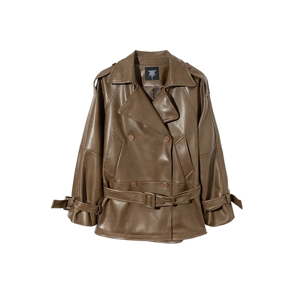 Ouyang Женские кожаные куртки