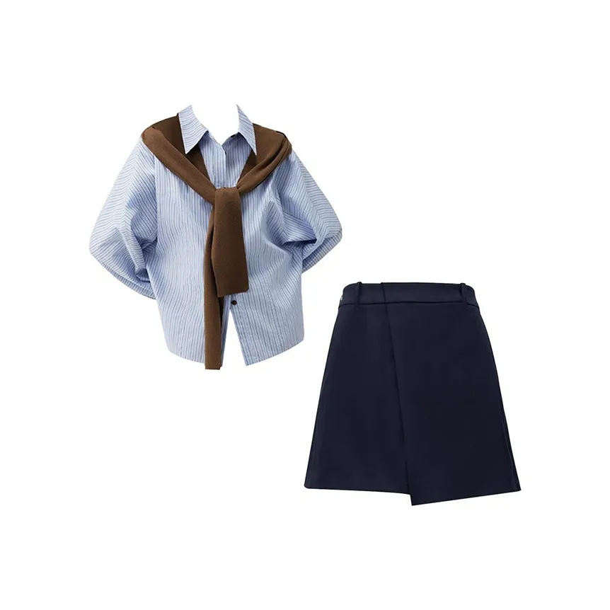 MARIE·COCO Рубашка+Шаль+Юбка Женские Комплекты с юбкой