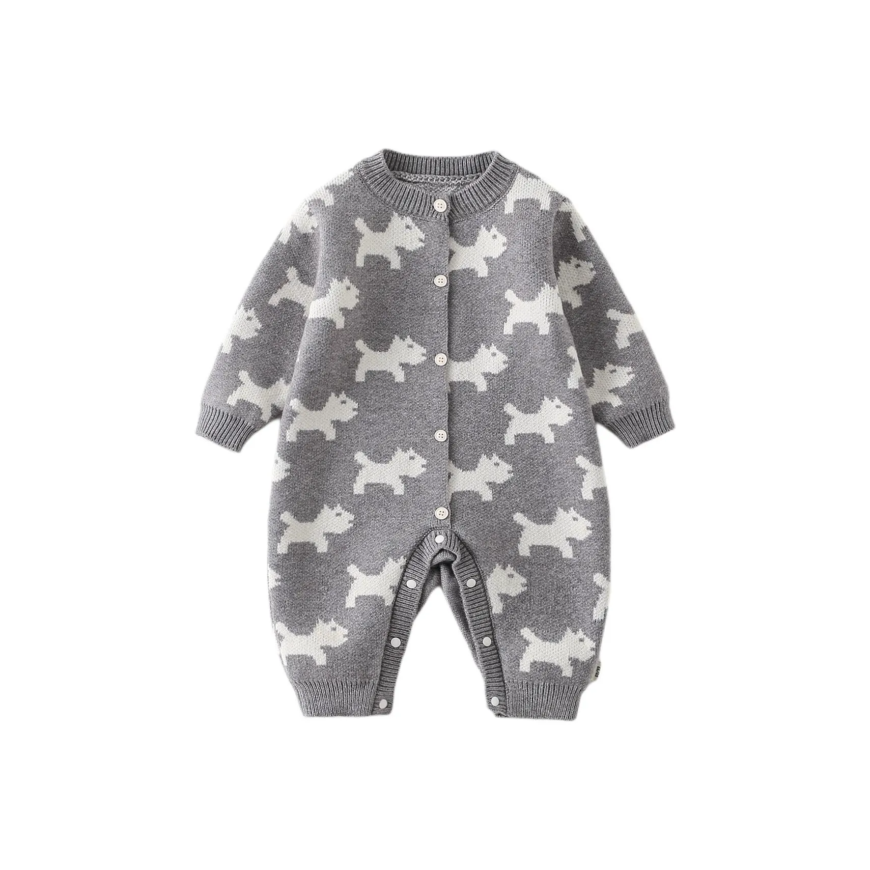 XiaoJinBu Серый Детский Комбинезон Ползунки