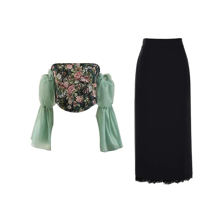 MARIE·COCO Топ+Юбка Женские Комплекты Юбка