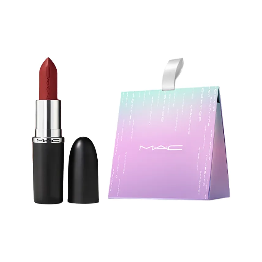 MAC Фестиваль Циси Ограниченный выпуск Наушники Помады Сатин Глиттер Легко Смешиваемый Увлажняющий 3,5г