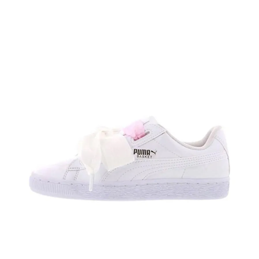 PUMA Basket Heart Low Топ Скейтборд Кроссовки Женские Белые