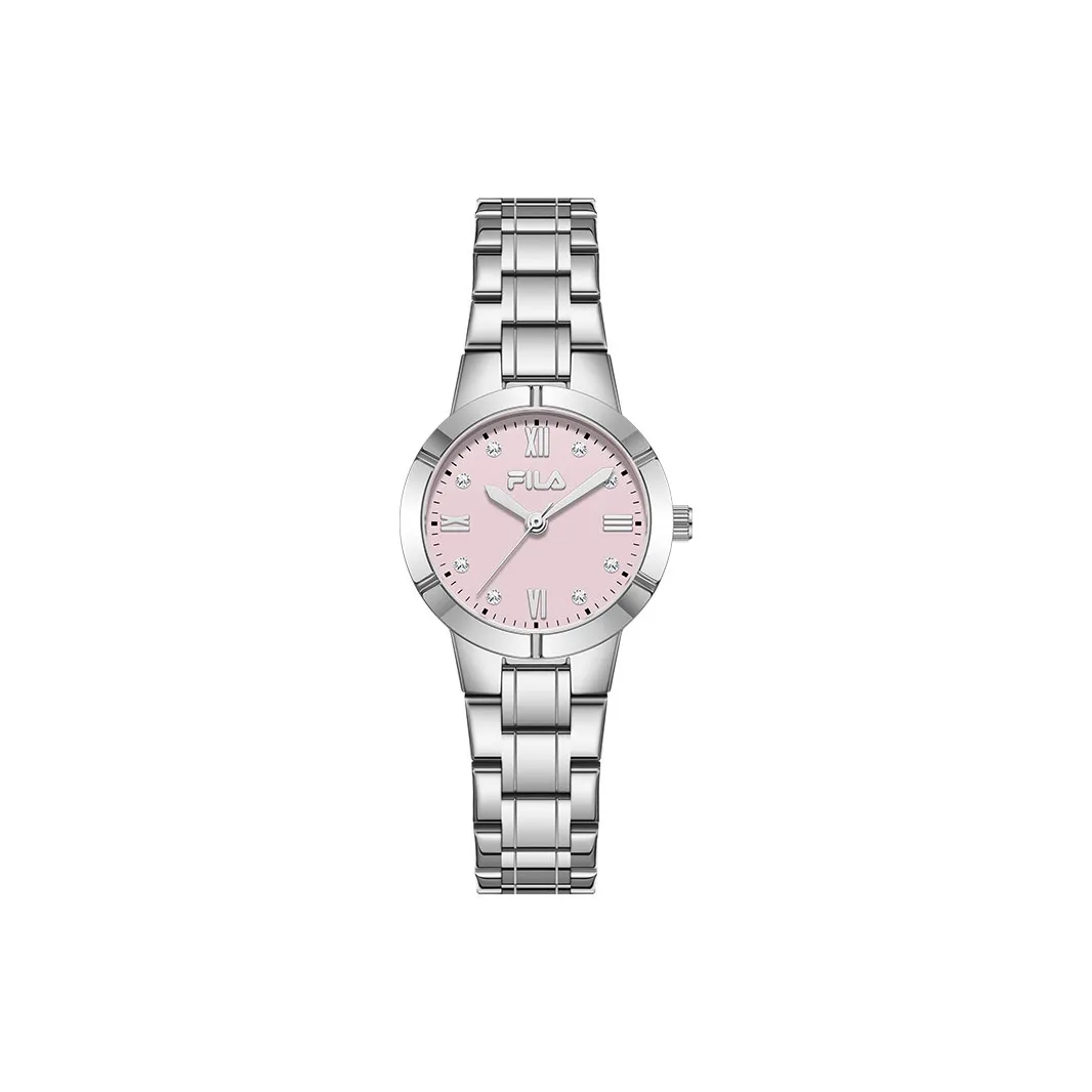 FILA Наручные часы Кварцевый механизм Стальной ремешок Бежевый циферблат Женские часы Любовь с первого взгляда Романтическая коробка