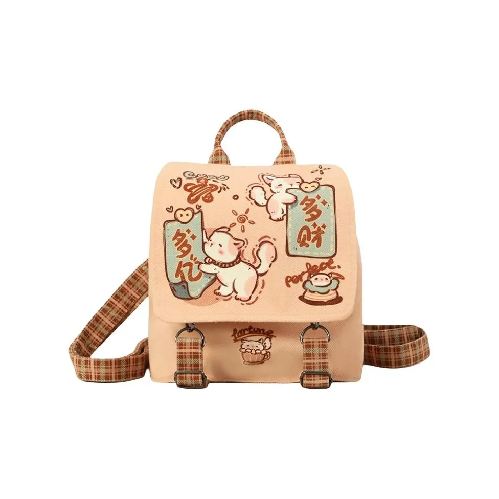 SHIJIA Diagonal Кукуруза Короткий плюшевый рюкзак Женские Многоцветный