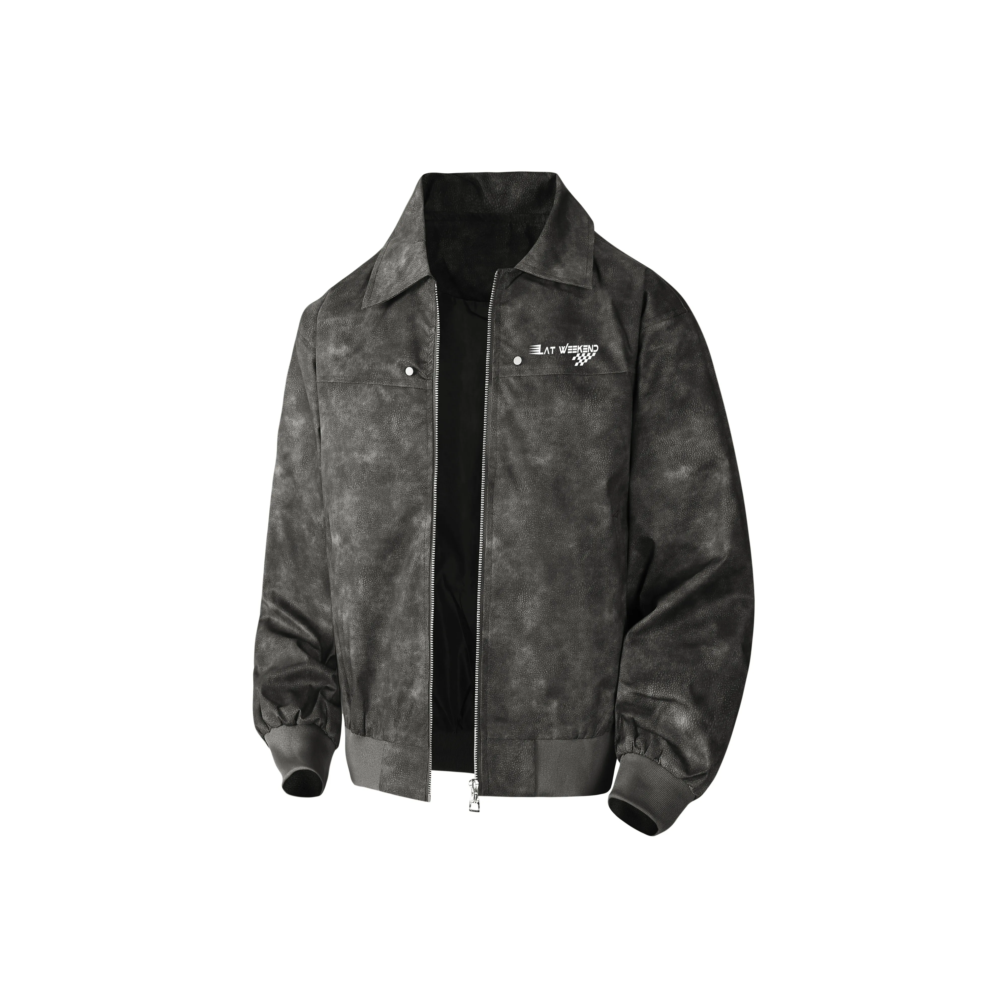 LA'T.WEEKEND Темно-серый унисекс куртки
