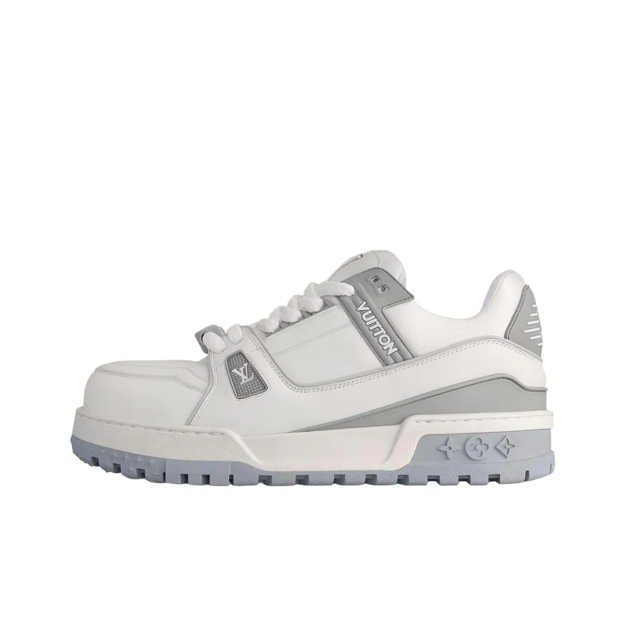 LOUIS VUITTON Trainer Maxi Little Jigglypuff Low top Skateboard Shoes Women's White Gray
