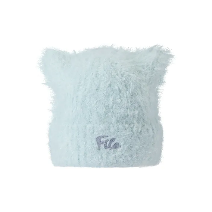FILA FUSION Полиамид Акрил Овечья шерсть Эластан Шапки-бини Женские Утренний туманно-голубой И Белый