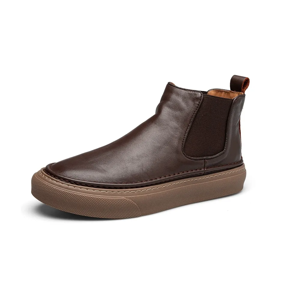 H2 Лицевая коровья кожа Модный Classic Vintage Повседневный Мужская обувь Мартин Boot Мужской