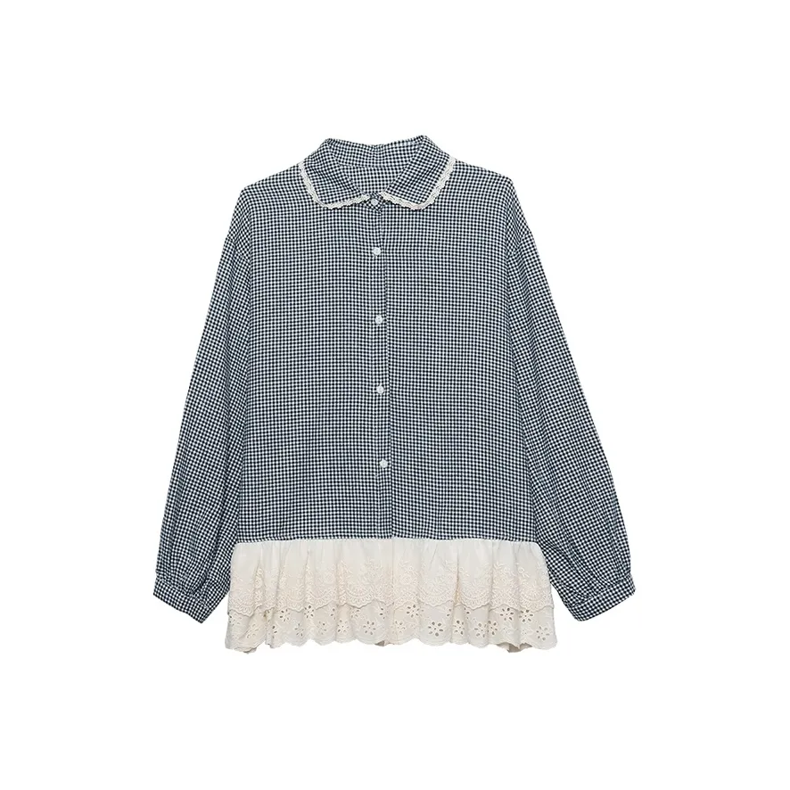 SKYA Белый Черный Женские Рубашки