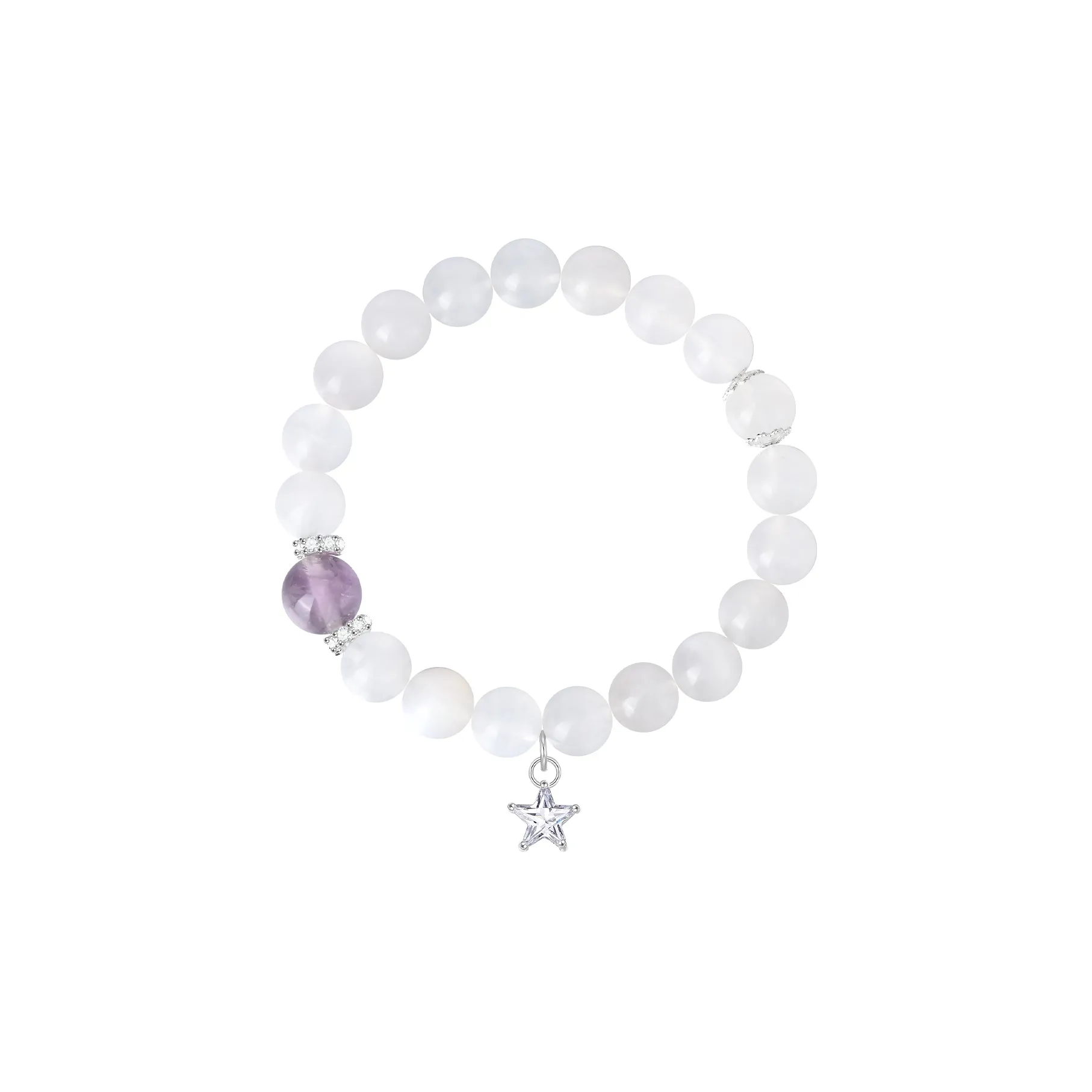 LIANDUO Браслеты с имитацией лунного камня женские