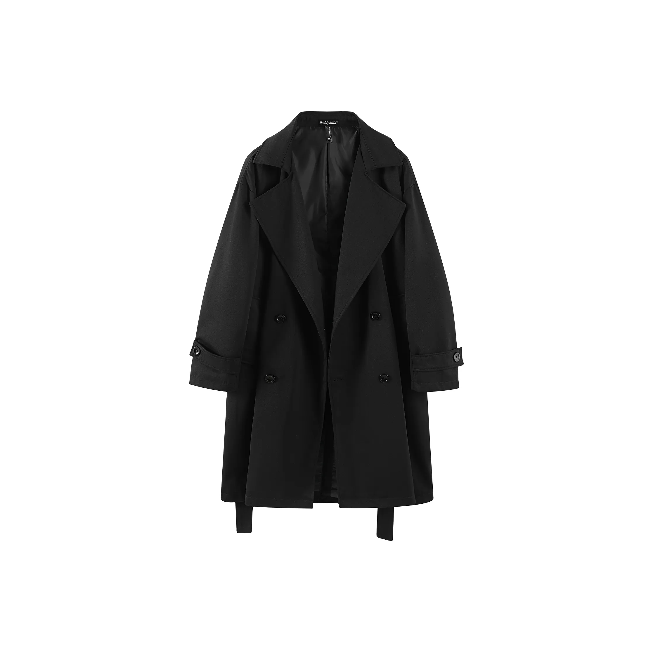 Paddy Julia Черное Унисекс Пальто