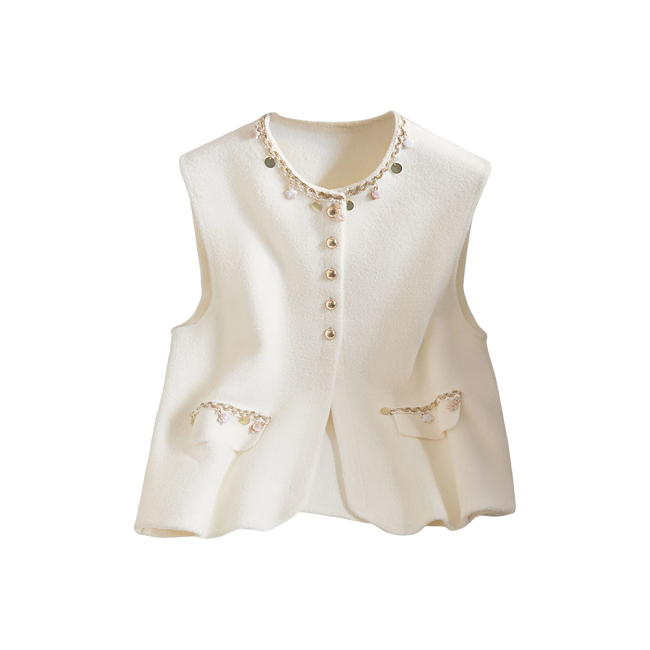 SIBAISHE Бежевый Женский жилет