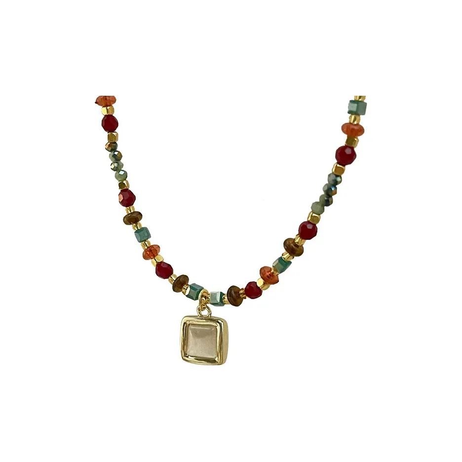 Ryukyu Искусственный Топаз Ожерелья Женские