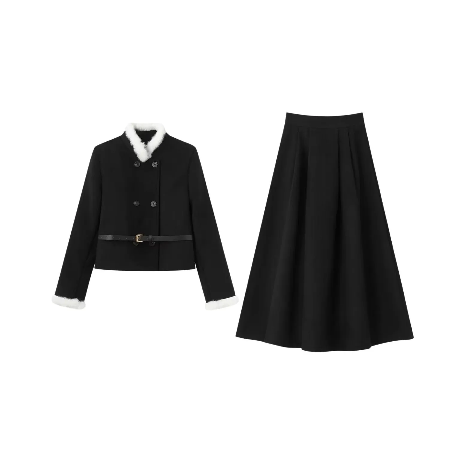 ADXKM Черный Женские Комплекты с Юбкой