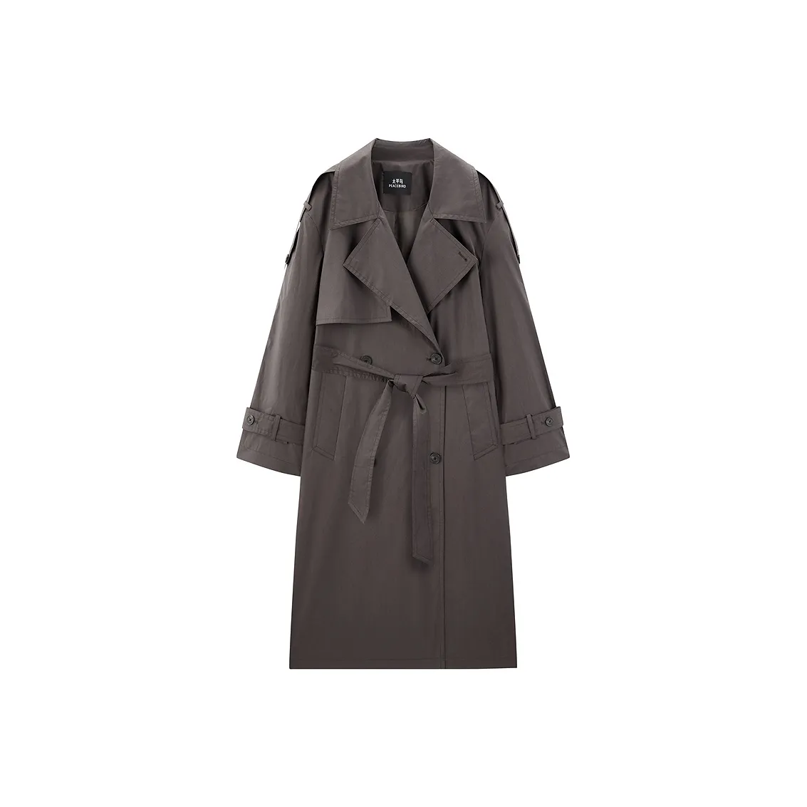 PEACEBIRD Темный абрикос Коричневый Женские Тренч