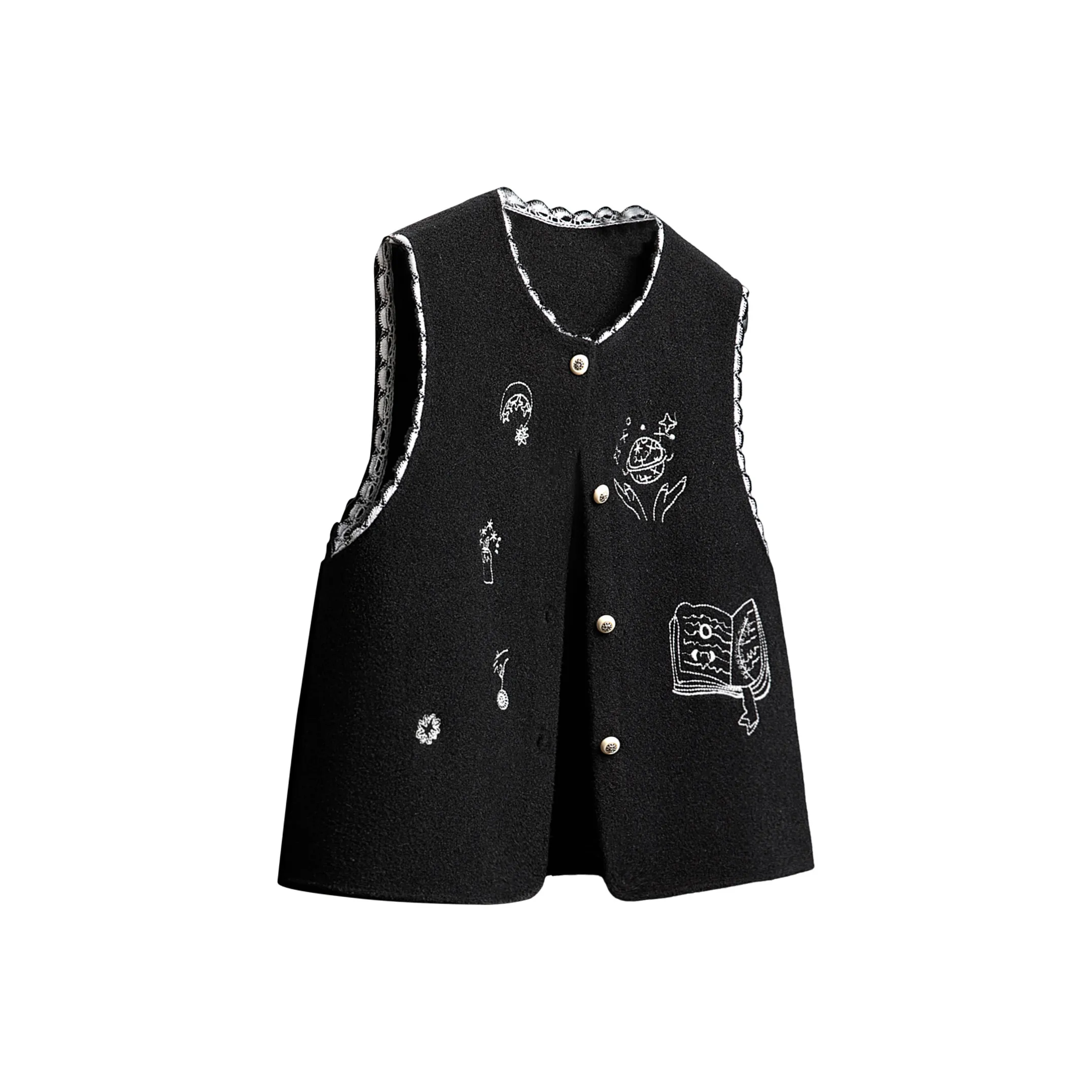 SIBAISHE Черные Женские Жилеты