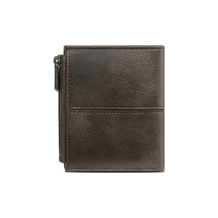 BRINCH ПУ (полиуретан) Кошелек Мужской Серый Кофе