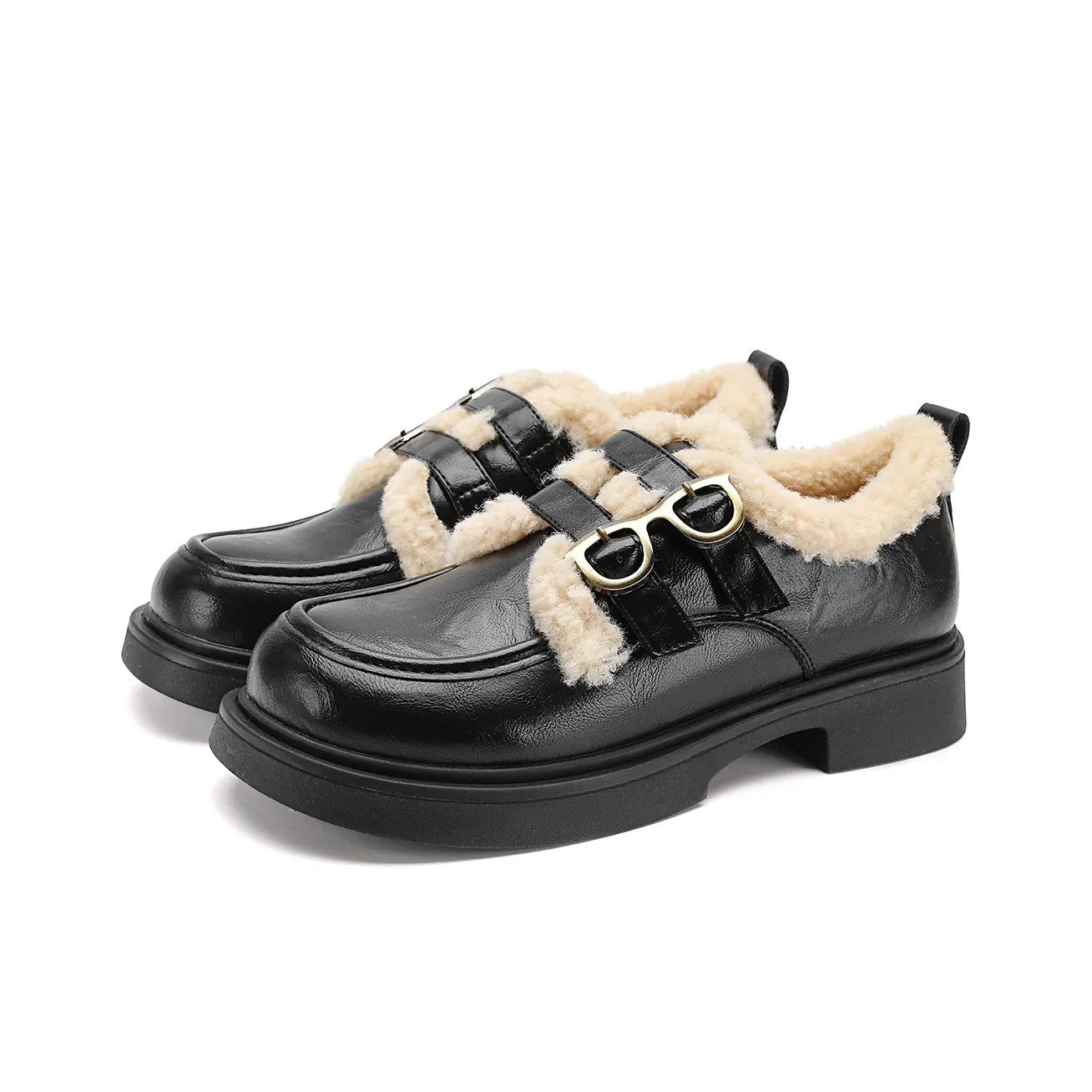 FOXER Лоферы с грубым каблуком женские