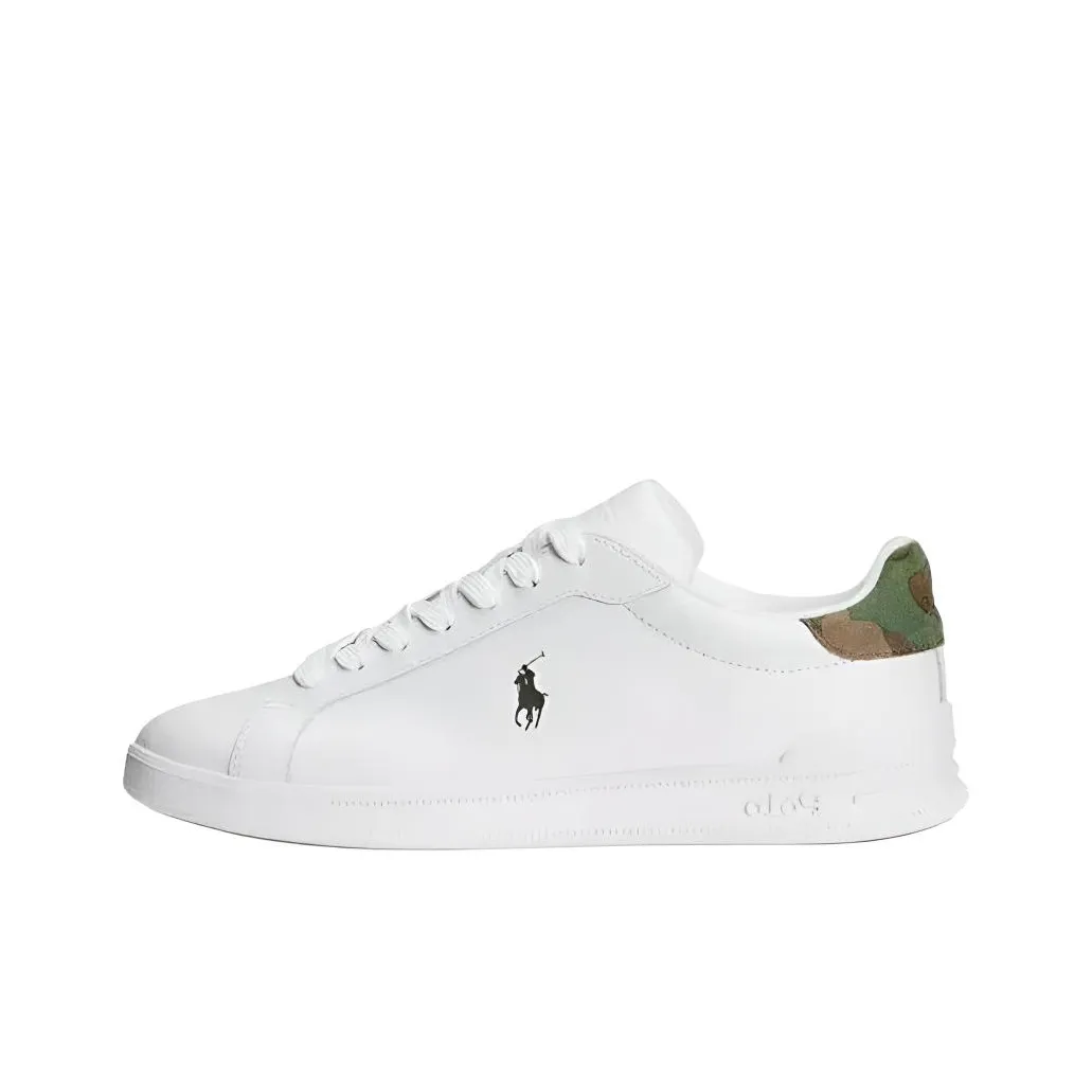 Polo Ralph Lauren Court Low Top Skateboard Shoes Men's White