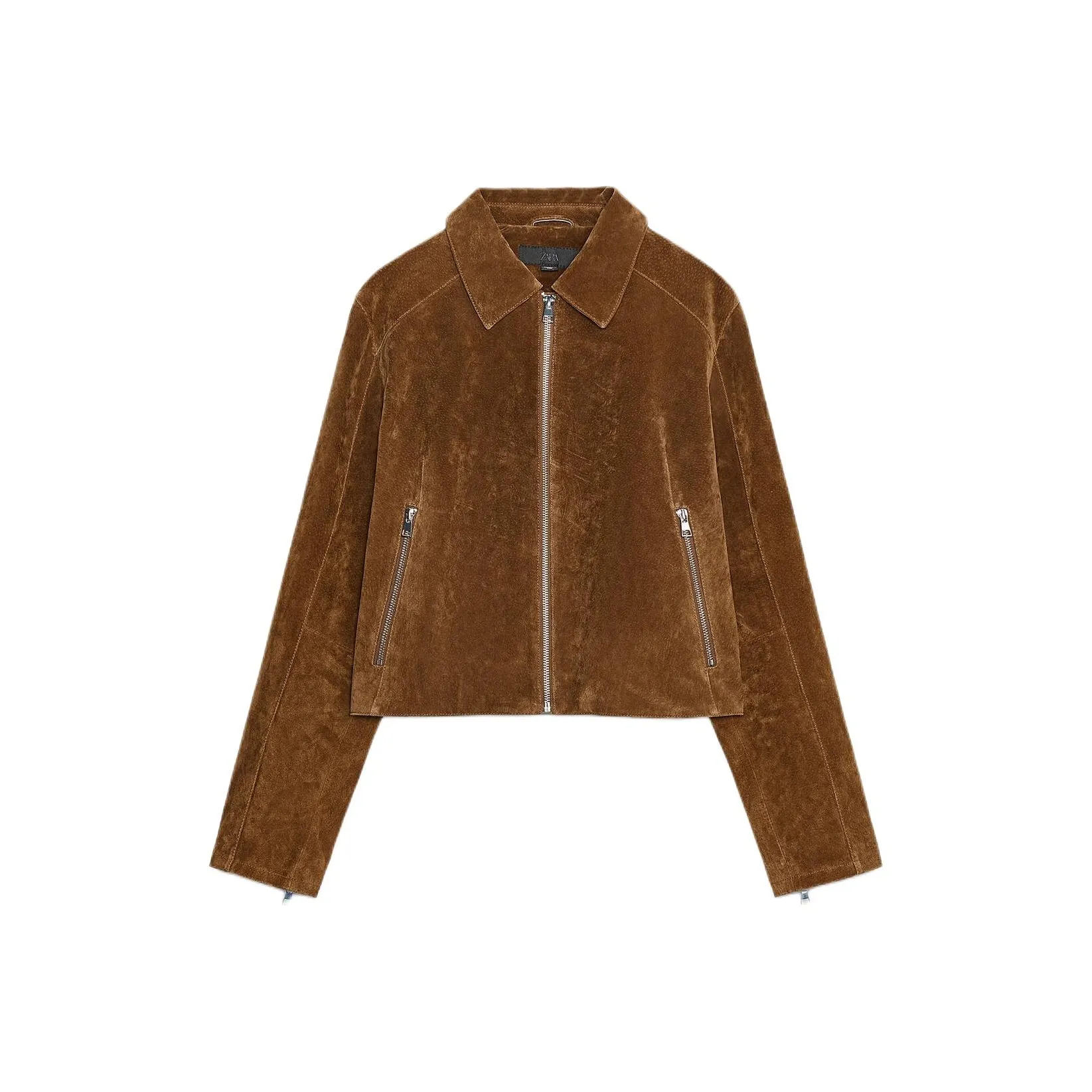 ZARA Whiskey Цвет Женские Кожаные Куртки