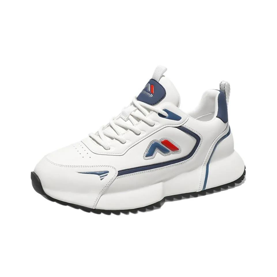 KOLUMB Дышащий Легкий Увеличивающий Высоту Низкий Топ Повседневная Обувь Мужская Белый Синий