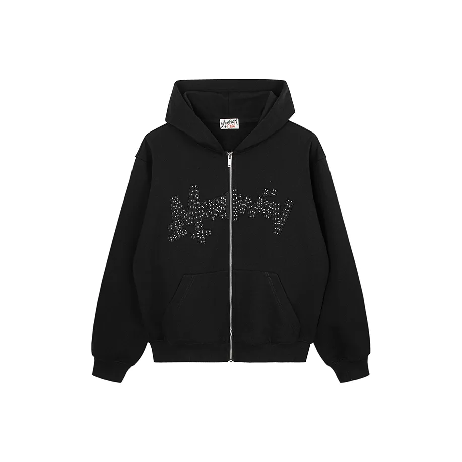 MOONWAV Модный бренд Zippers Пальто Американский Пара С капюшоном Кардиган Унисекс