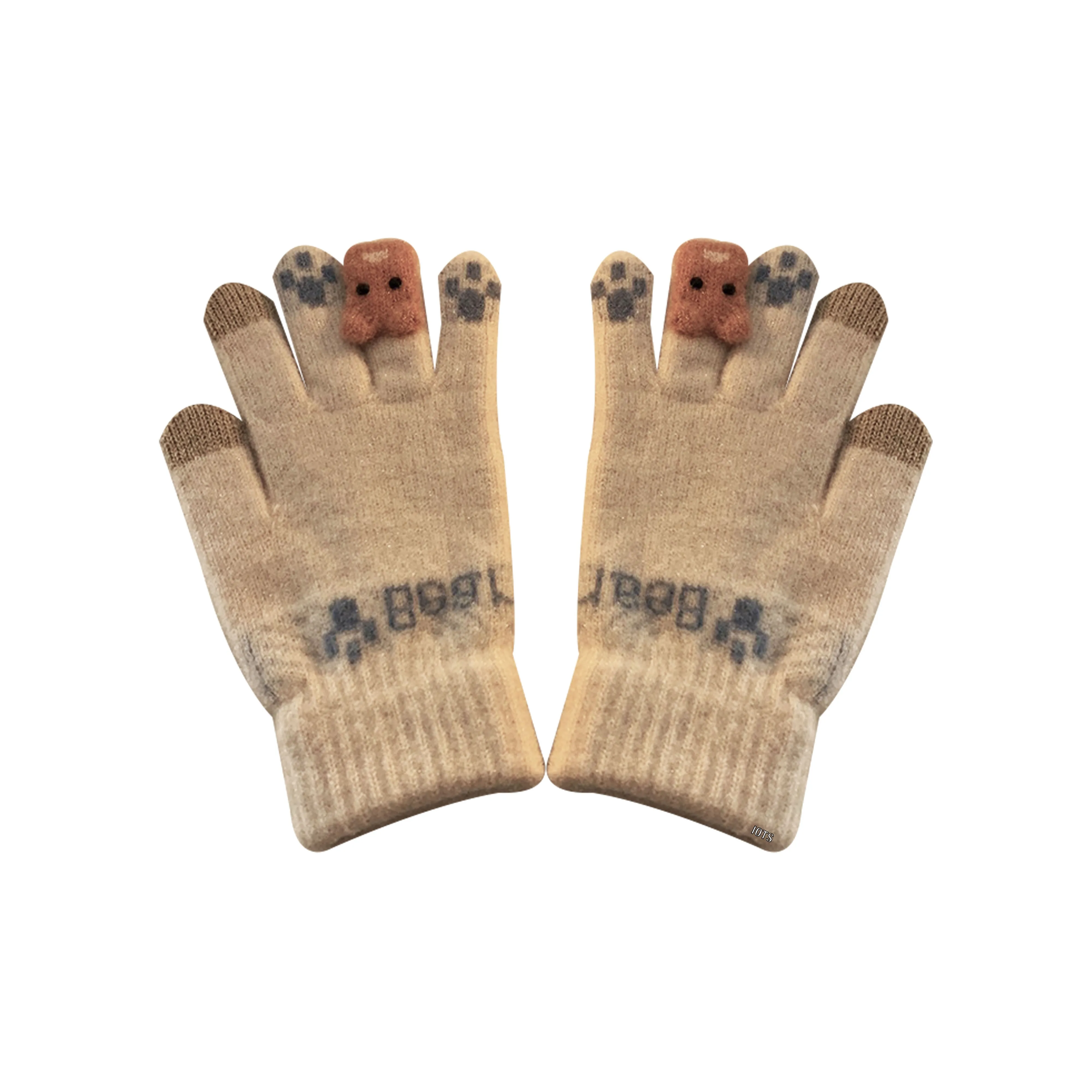 IOTS Fleece Thickened Cycling, Windproof, Casual And Versatile Cooling Gloves Women's