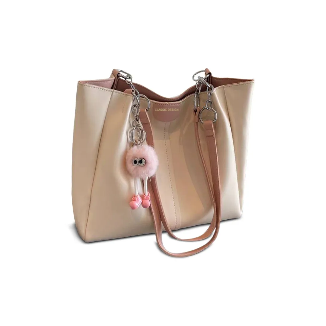 COMELY Коровья кожа Ноутбук Сумка Тоут Сумка Сумка на плечо Стандартная Женская Розовая