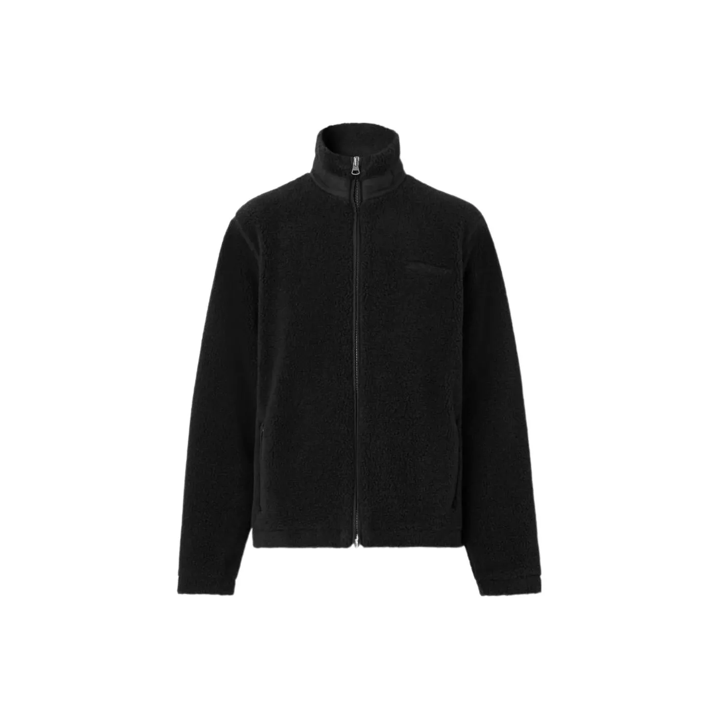 Burberry Embroidered Oak Leaf Crest Fleece Jacket