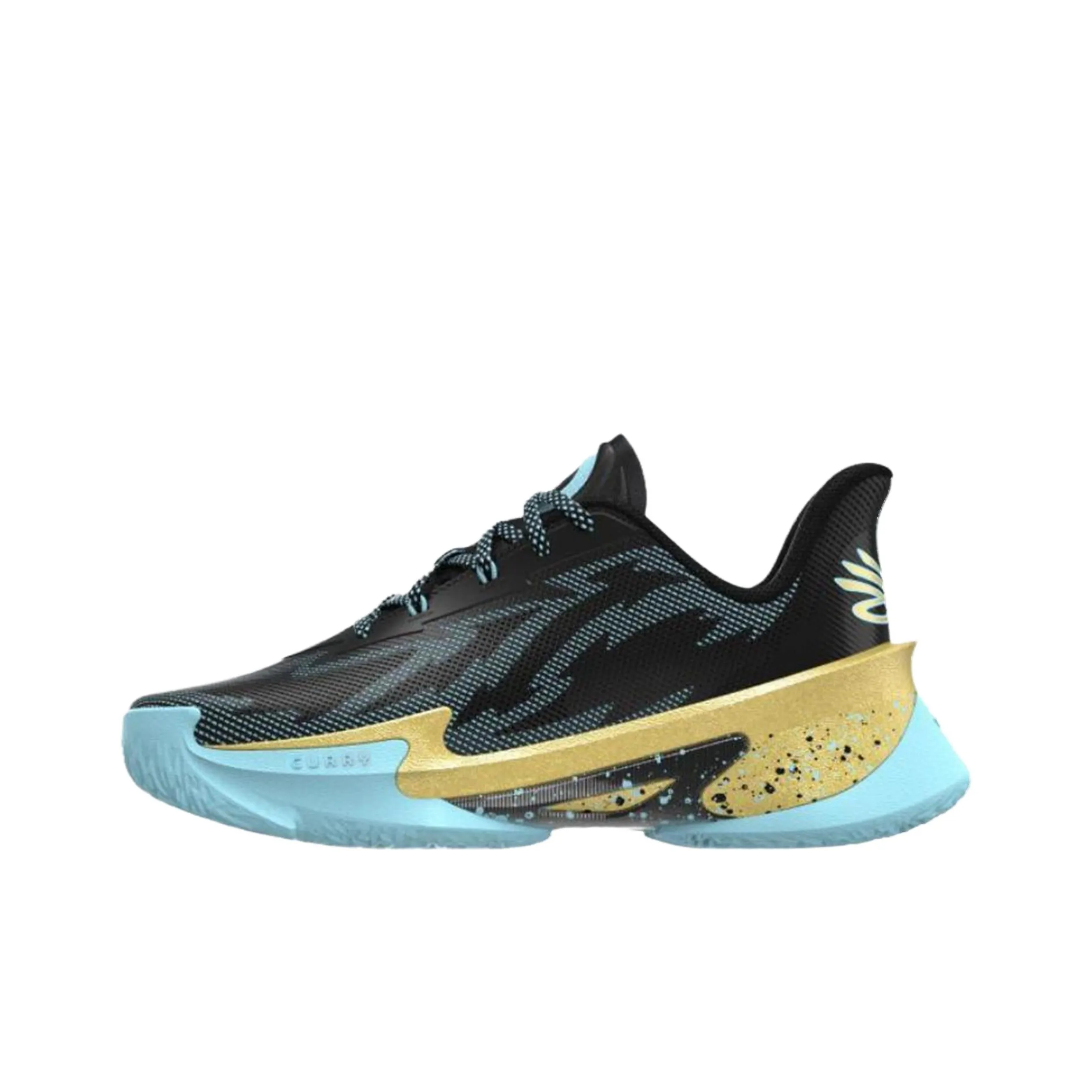 Under Armour CURRY SERIES 7 Low Топ Баскетбольные кроссовки Мужской Черный Синий