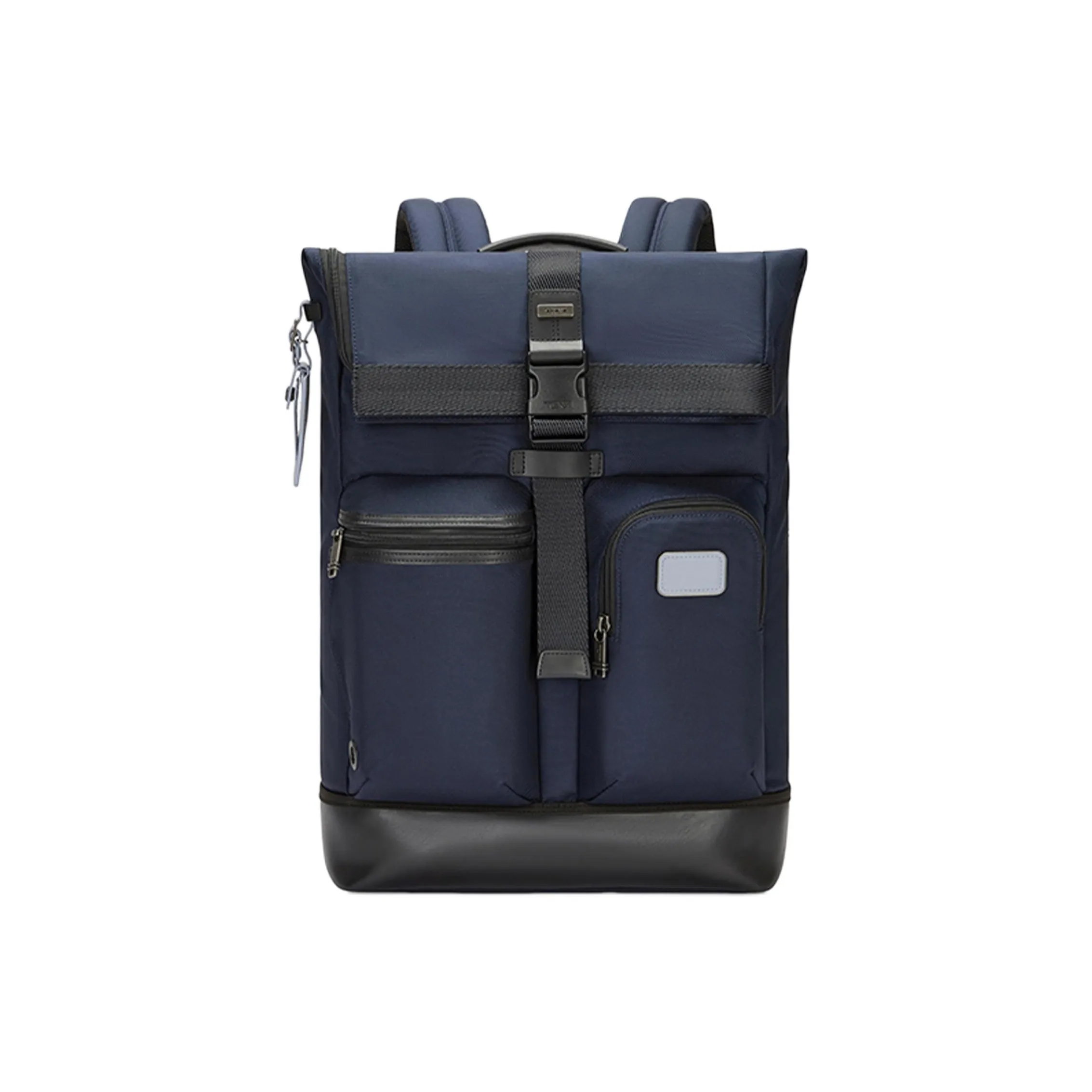 TUMI Ballistic Nylon With Cow Leather Backpack Tubas Men's Indigo