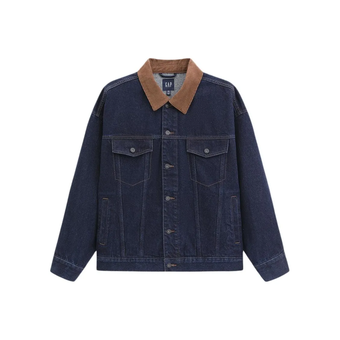 GAP совместный бренд Отложной воротник Вельвет Деним Relaxed Barn Style Куртка Унисекс