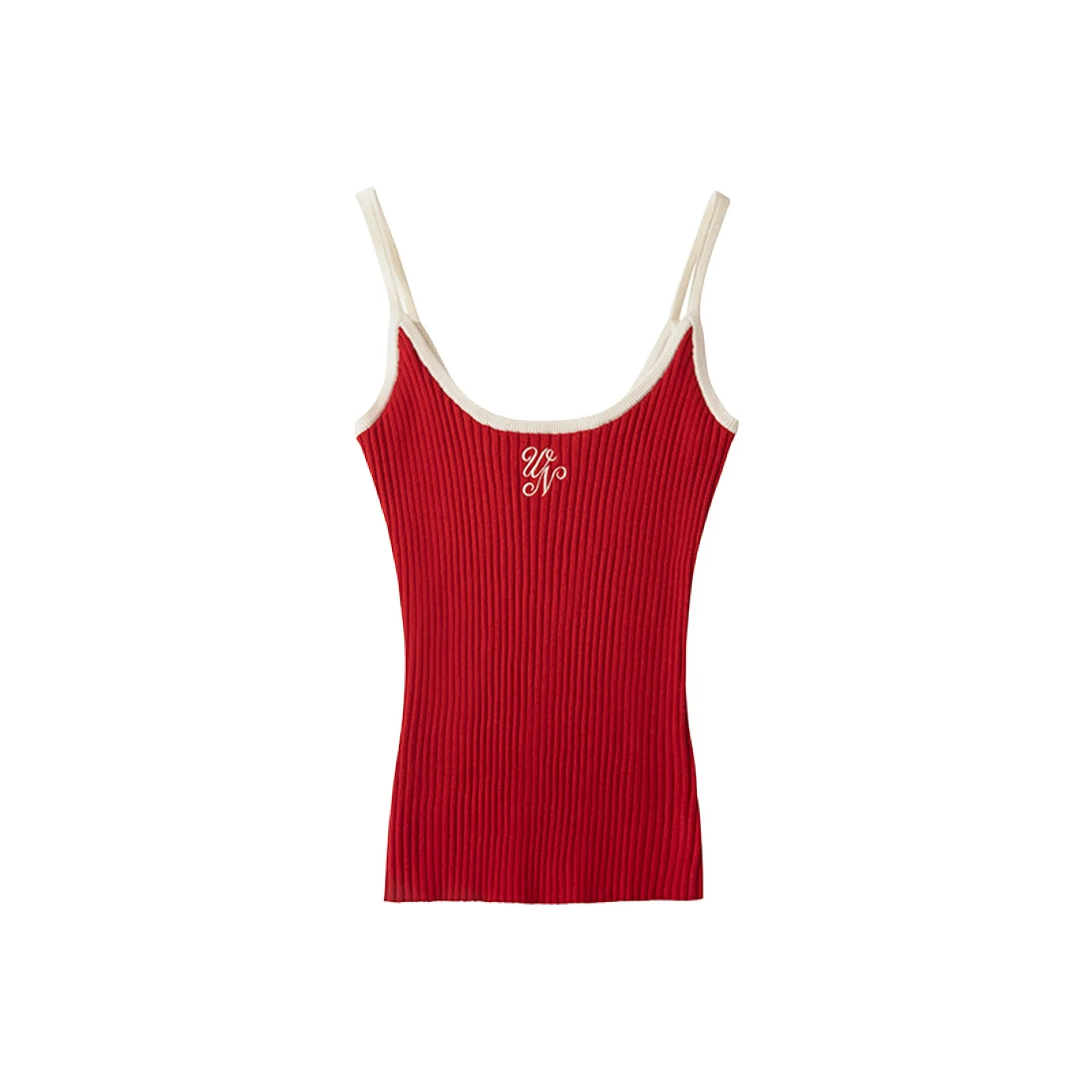 UENA V-образный вырез Цветовой блок Трикотажная ткань Майка Женская